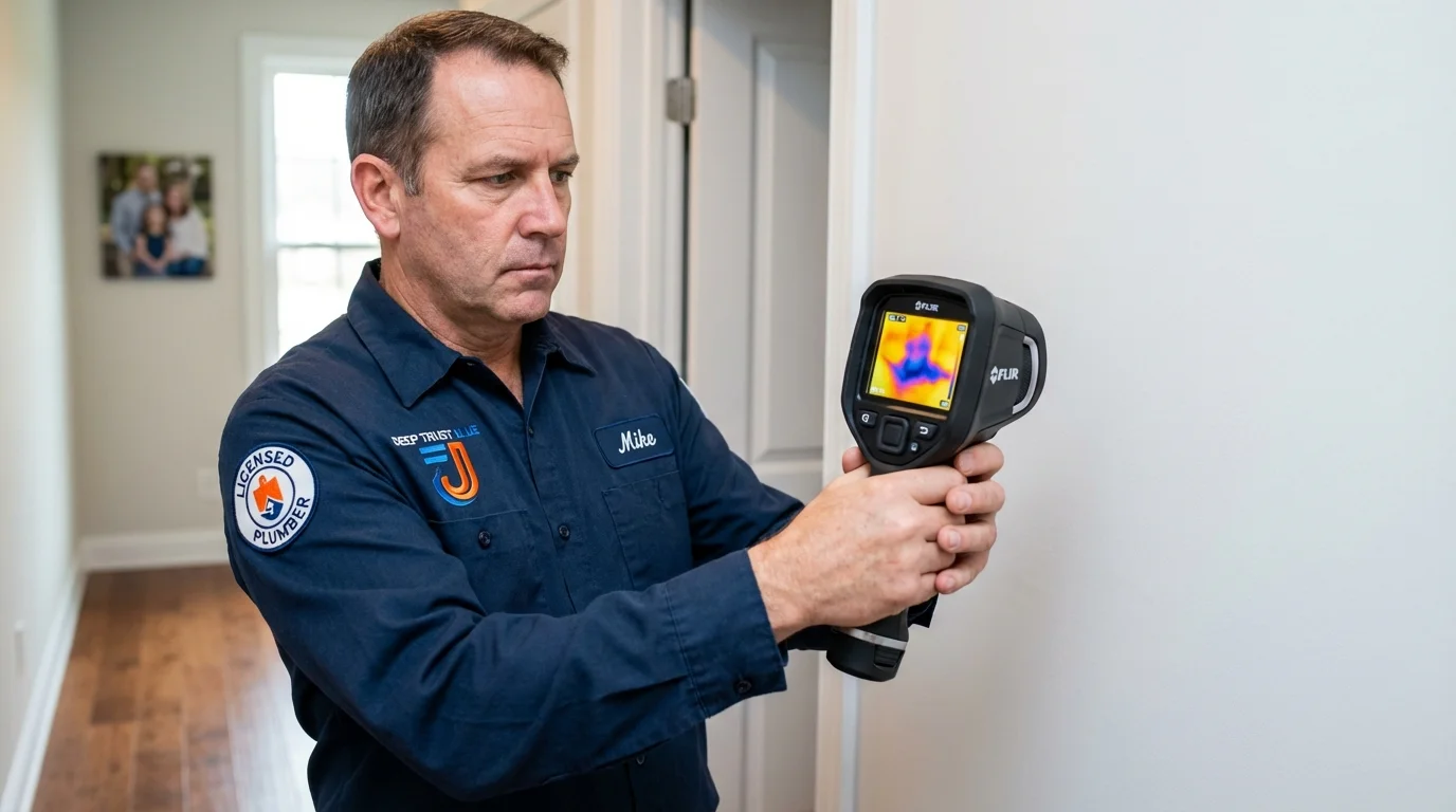 Thermal imaging leak detection by Johns Plumbing LLC in Wixom